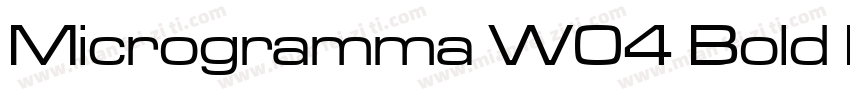 Microgramma W04 Bold Extended字体转换